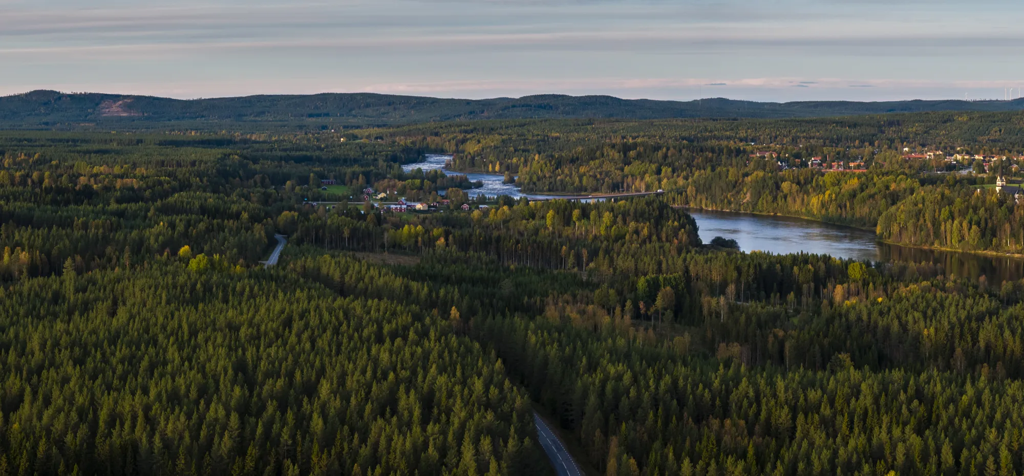 Vy över vindelns natur