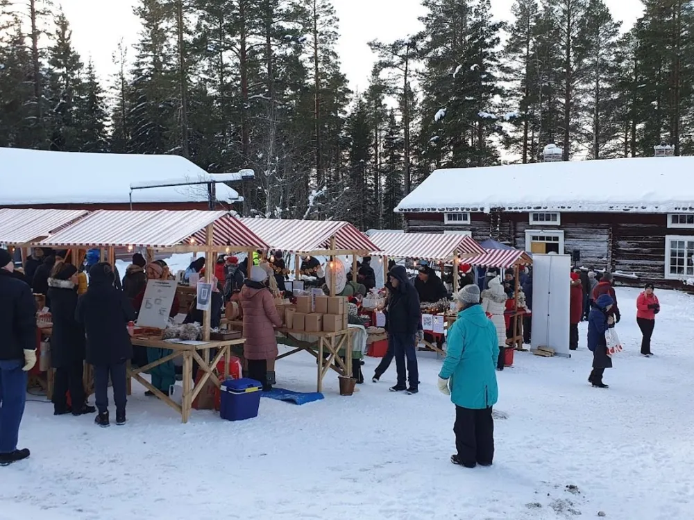 Christmas market in Vindeln 