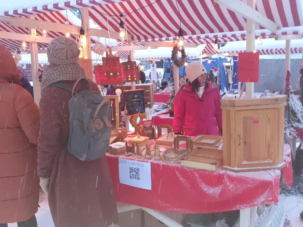 Christmas market in Vindeln 