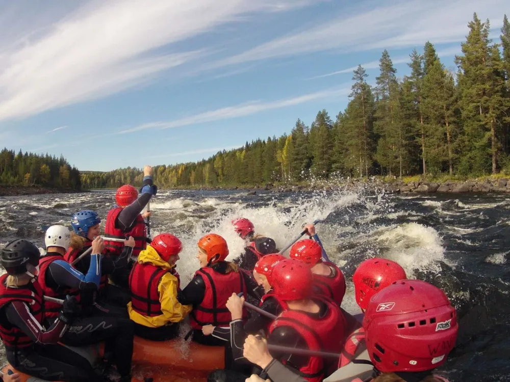 Forsränning i Vindeälven