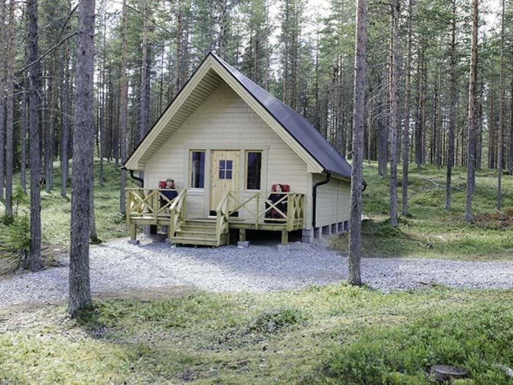 Forest cottages at Wilderness camp Vikheden  