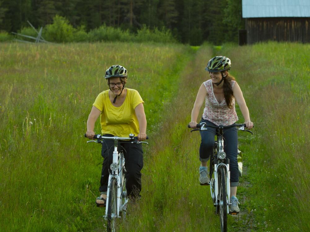 By bike in Granö
