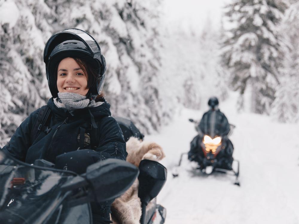  Guided Snowmobiletours in Granö